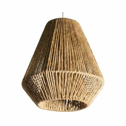 Colgante 1 luz de 30 x 33 cm Marga yute